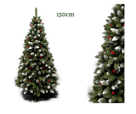 Umjetno božićno drvce – IZA s crvenim perlama – 150cm