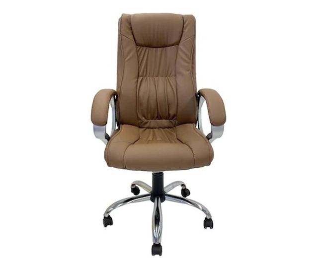 Upravljačka stolica HELLEN, ekološka koža, smeđa