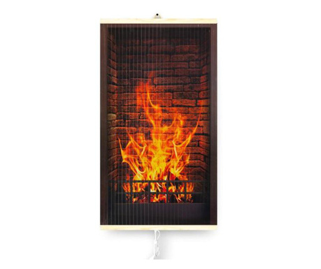 Panou radiant infrarosu Trio model Fireplace, 430W, 0,9kg, termo