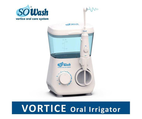 Irigator (Dus) bucal So Wash Vortice Oral Care System, efect aspirare cu 8 capete 1200 pulsatii/minut
