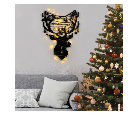 Коледна украса за стена с LED Xmasblack
