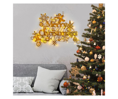 Xmasgold Karácsonyi fali dekoráció LED-el