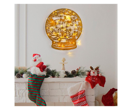 Vianočná dekorácia na stenu s LED Xmasgold