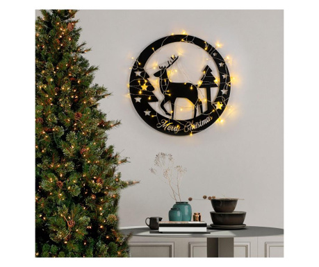 Χριστουγεννιάτικη διακόσμηση τοίχου με LED Xmasblack