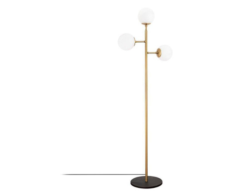 Lampadar Fulgor, Atmaca, metal, No Bulb, E14, auriu, 57x22x163 cm