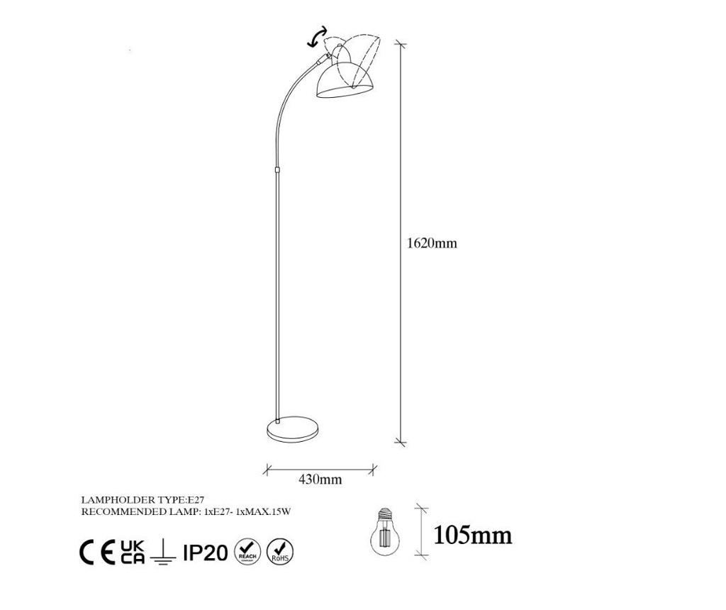 Φωτιστικό δαπέδου Varzan - 7