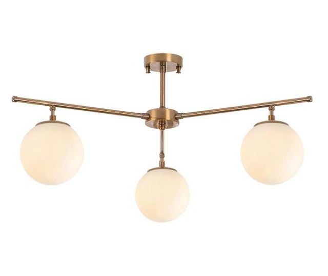 Lustra Fulgor, Atmaca, metal, No Bulb, max. 15 W,  E14, aramiu, 70x70x39 cm