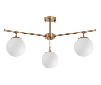 Lustra Fulgor, Atmaca, metal, No Bulb, max. 15 W,  E14, aramiu, 70x70x39 cm
