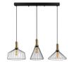 Lustra Fulgor, Dear, metal, No Bulb, max. 15 W, E27 , negru, 104x34x140 cm