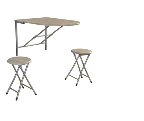 Napoli Összecsukható fali asztal és 2 db szék