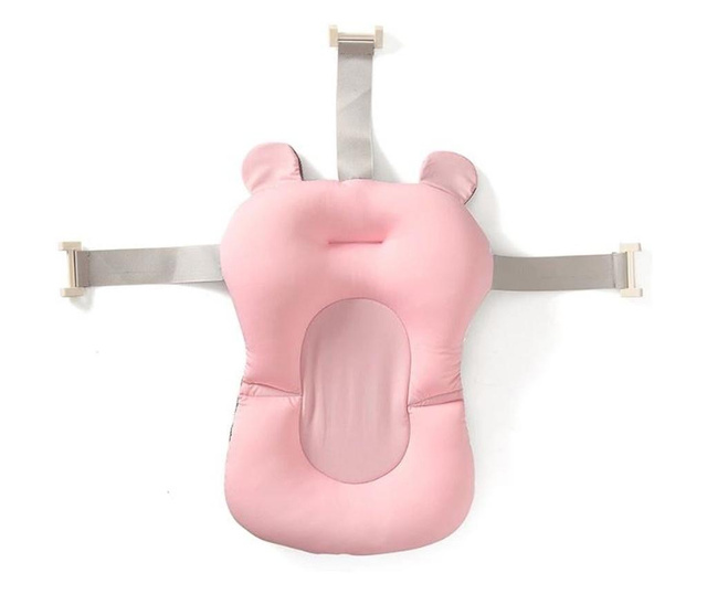Cadita pliabila cu termometru si suport anatomic Primabobo Genua Premium pink