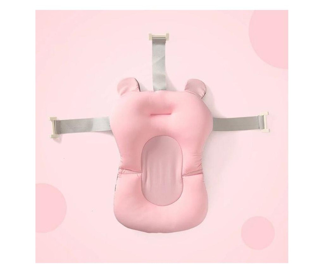Cadita pliabila cu termometru si suport anatomic Primabobo Genua Premium pink