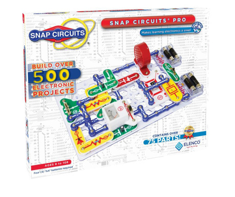 Circuite electronice pentru copii elenco Snap Circuits pro - 510 experimente