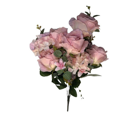 Розов букет от рози  50 см