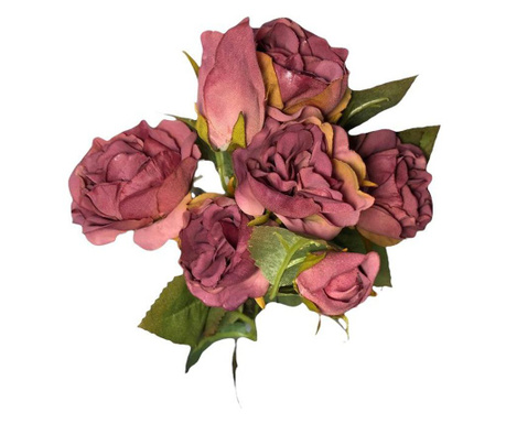 Buchet flori artificiale, trandafiri, roz, 50 cm  50 см