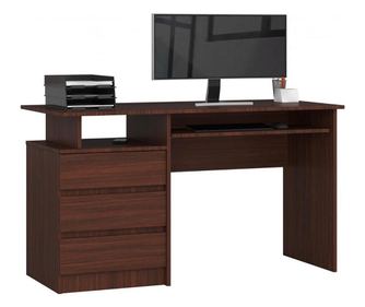 Birou calculator clp wenge cu 3 sertare 135cm﻿