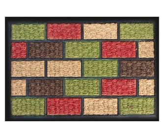 RAKI Covoras intrare, cauciuc si fibra de nuca de cocos 60x40cm