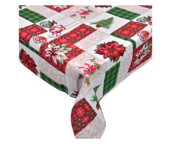 Fata de masa , model Craciunita si brad Oem, 140x180 cm, multicolor