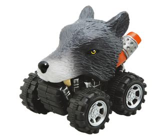 Automobil s frikcijskim sustavom, višebojni vuk