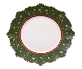 Farfurie intinsa Toy's delight flat plate green, cod 494032