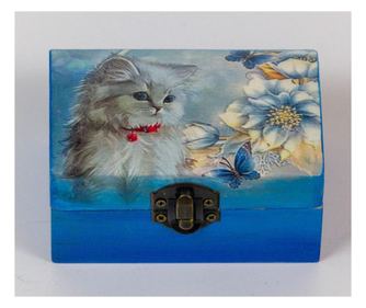 Cutie handmade,lemn, 11x7x5,5 cm