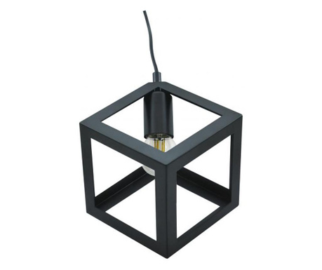 Pendul suspendat de tavan geometric negru Polux – metal