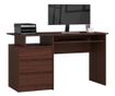 Birou calculator clp wenge cu 3 sertare 135cm