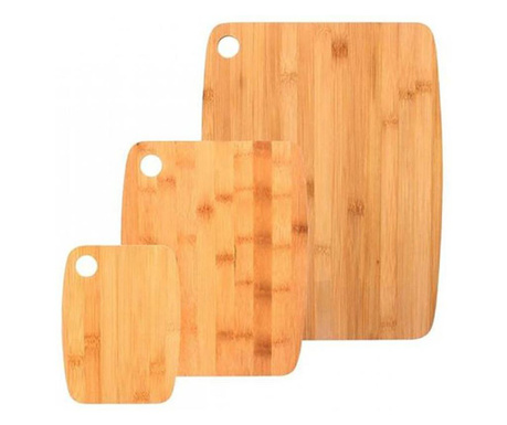 Комплект 3 дъски за рязане от бамбук