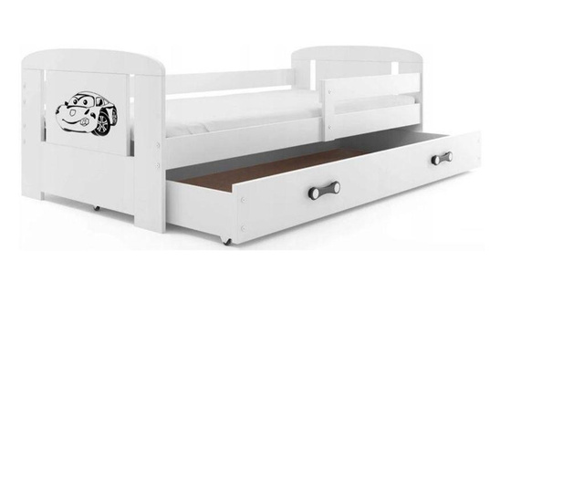 Детско легло с чекмедже, бяло INTERBEDS FILIP 163 X 86см
