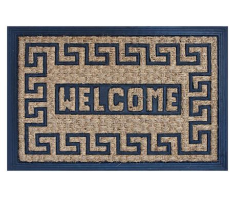 RAKI Covor intrare WELCOME din cauciuc si fibra de nuca de cocos 60x40cm