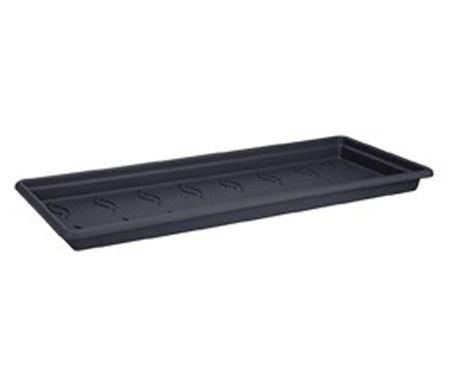 Farfurie jardiniera green basics garden xxl, cu lungimea de 80 cm, culoarea negru 