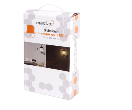Sticker Maxtar Lampa Cu Led 70x40 cm 0.3 kg alb/ negru