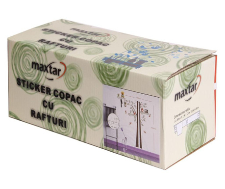 Sticker Maxtar Copac Cu Rafturi 150x110 cm 0.3 kg maro/ rosu