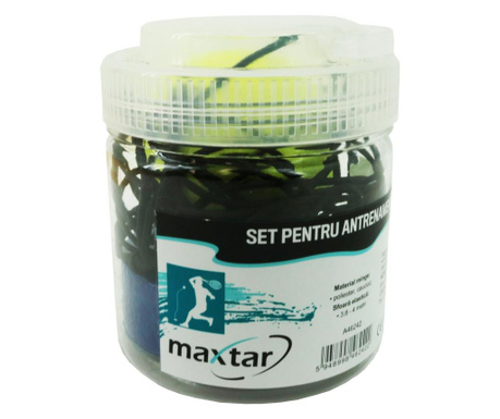 Set Antrenament Tenis Maxtar 62.4-65.1 mm 0.89 kg ricoseu 125-145 cm verde