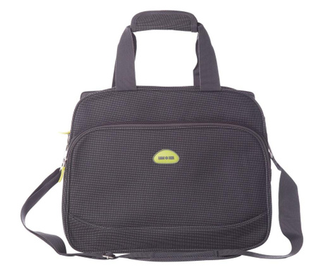 Geanta Avion Lamonza Trip 37x29x14 cm 0.4 kg banda atasare maner troler gri