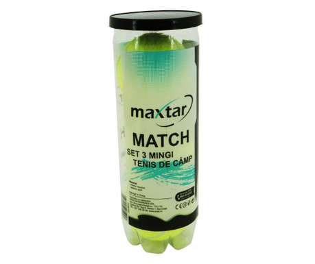 Set 3 Mingi Tenis Camp Maxtar Match 0.17 kg pentru incepatori verde