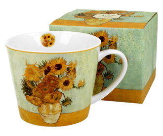 Cana Duo, Sunflowers, Bone China, multicolor, 600 ml