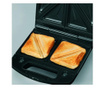 Sandwich maker Studio Casa Tasty SC2127, suprafata antiaderenta, 750 W, protectie de siguranta supraincalzire, Rosu/Argintiu