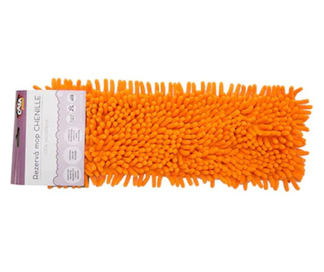 Rezerva mop Chenille, portocalie