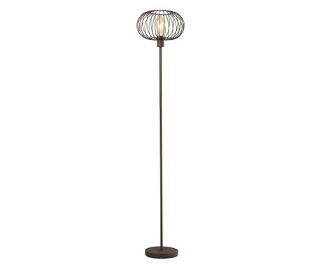 Lampadar Wire KL107012, 1 x E27, ruginiu Klausen, Pe birou|Pe noptiera, Metal