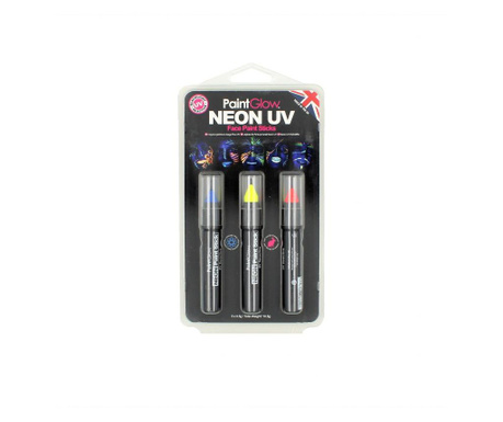 Set creioane PaintGlow Neon UV HP31