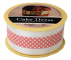 Bandă decorativă Cake Dress, pentru torturi și prăjituri, 4.5cm x 20m, Mini Dots Roz