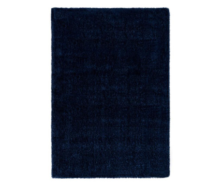 Covor Flair, Velvet, 80x150 cm, albastru inchis