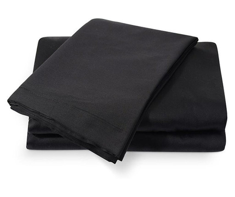 Торба за завивка White Boutique, памучен сатен, черно