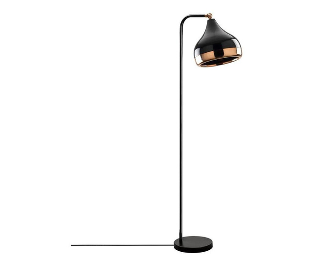 Lampadar Opviq, metal, negru, 30x17x120 cm