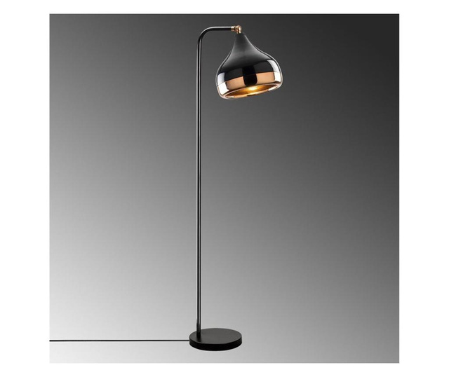 Lampadar Opviq, metal, negru, 30x17x120 cm