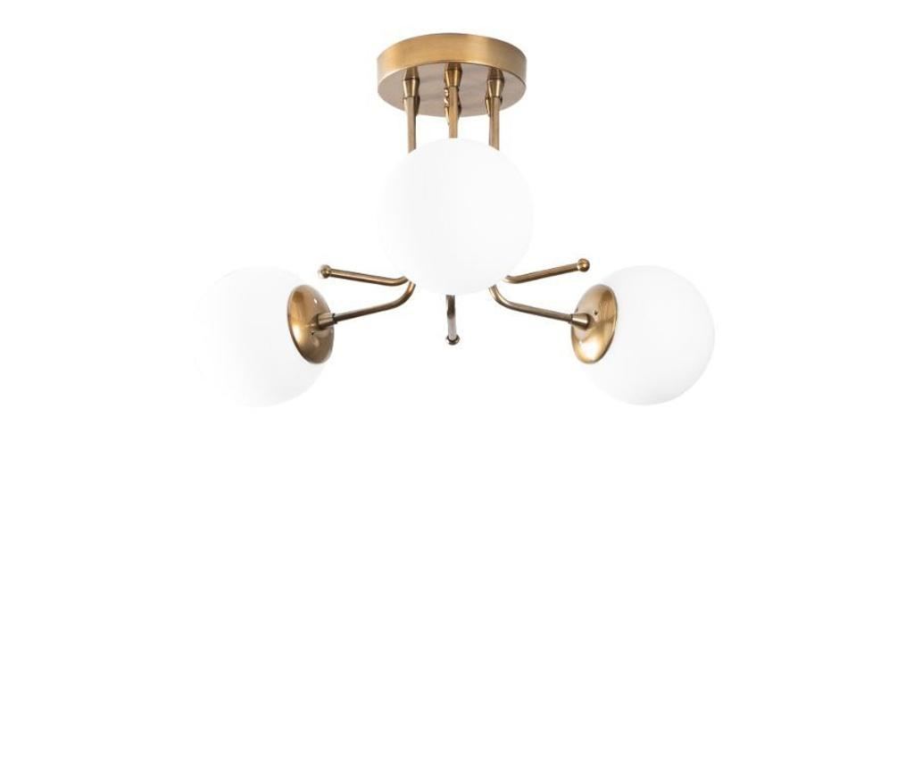 Stropna svjetiljka Daisy Three Gold White Round - 5