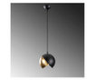 Lustra Sheen, Berceste One Black Gold Round, metal, max. 100 W, E27, negru/galben auriu, 20x20x114 cm