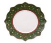 Farfurie intinsa Toy's delight flat plate green, cod 494032