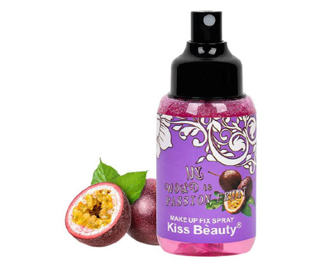 Spray fixare, kiss beauty, makeup fix spray, passion fruit, 115 ml